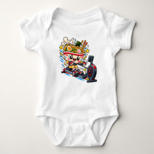 Body Para Bebé Tazón de Ramen Adorable Máquina de Remo Dibujo Ani