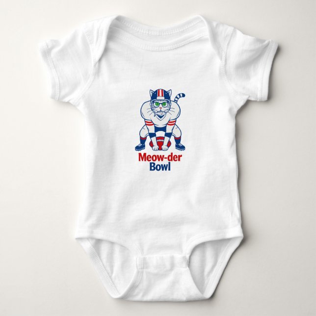 Body Para Bebé Tazón Meow-der  (Anverso)