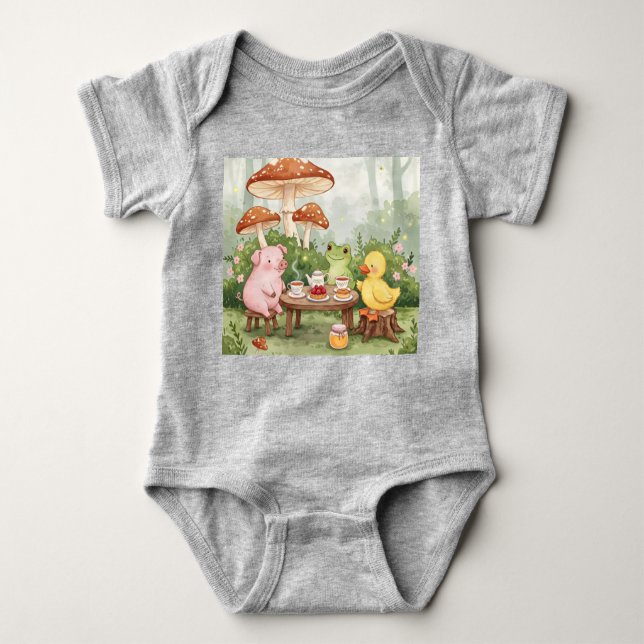 Body Para Bebé Té amistoso (Anverso)