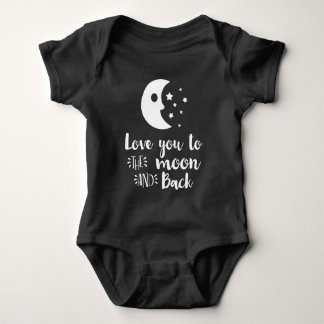 Body Para Bebé Te amo a la luna, la moda dejada a mano