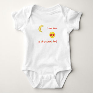 Body Para Bebé Te amo a la luna y atrás