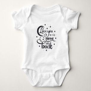 Body Para Bebé Te amo a la luna y atrás