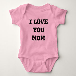 Body Para Bebé Te amo camiseta de mamá
