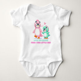 Body Para Bebé Te amo Dino-Mom Personalizado