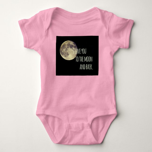 Body Para Bebé Te amo hasta la luna y de vuelta (Anverso)