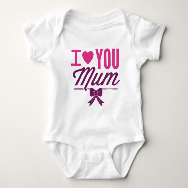 Body Para Bebé Te Amo Mamá (Anverso)