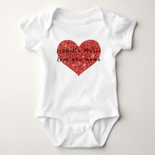 Body Para Bebé Te Amo Mamá Nombre Personalizado Cute Morden 
