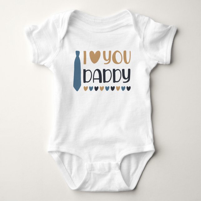 Body Para Bebé Te Amo Papi Baby Bodysuit (Anverso)
