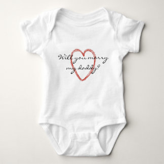 Body Para Bebé ¿Te Casarás Con Mi Papi? Camiseta para bebés