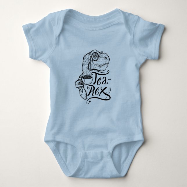 Body Para Bebé Té de Dinosaurio Rex (Anverso)