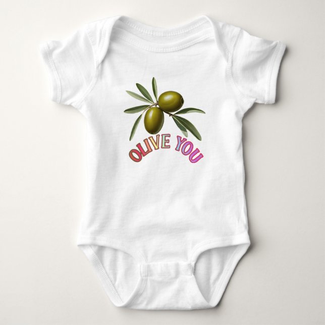 BODY PARA BEBÉ TE QUIERO ACEITUNA (Anverso)