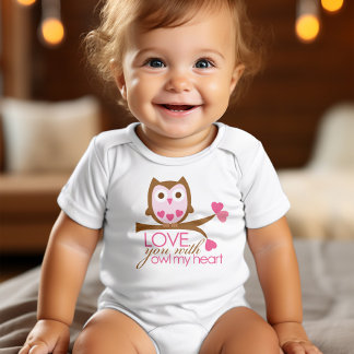 Body Para Bebé Te quiero con OWL mi corazón