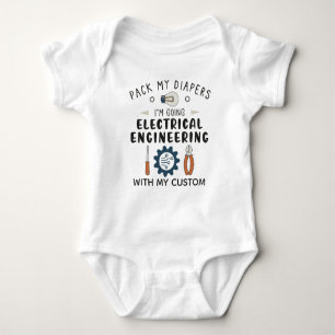 Body Para Bebé Técnico en Electrónica Ingeniero Eléctrico Diverti