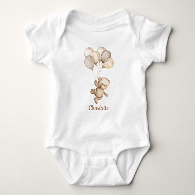 Body Para Bebé Teddy Bear Baby Bear Baby Bodysuit (Anverso)