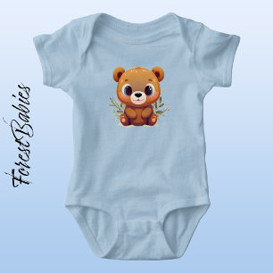 Body Para Bebé Teddy Bear 🐻 Cuidada Bebé Whimsical Animal Woodla