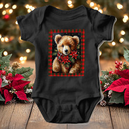 Body Para Bebé Teddy Bear Cute Navidades Opciones de Color