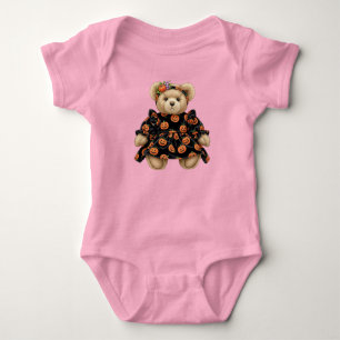 Body Para Bebé Teddy con vestido de terciopelo, Halloween, autora