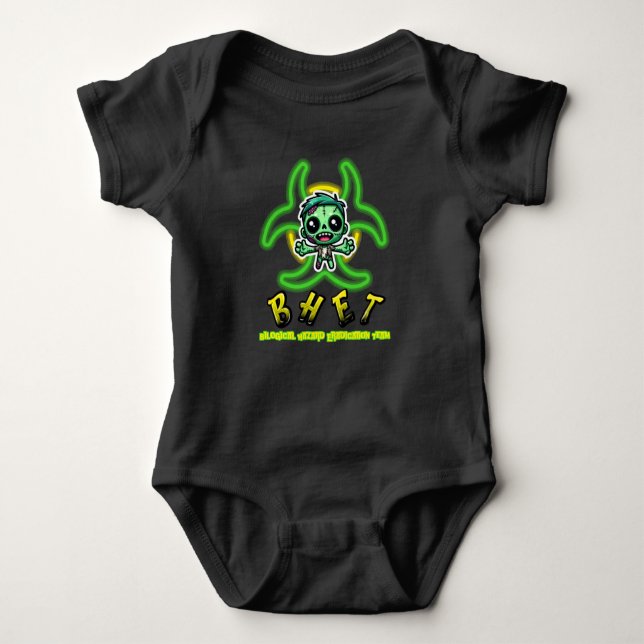 Body Para Bebé Tee. zombie divertido (Anverso)