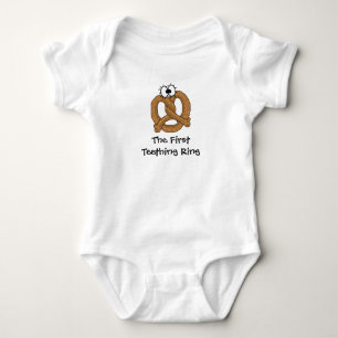 Body Para Bebé Teething Ring Funny Pretzel Baby Shirt