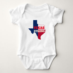 Body Para Bebé Tejas del rojo, blanco y azul "fuerte "