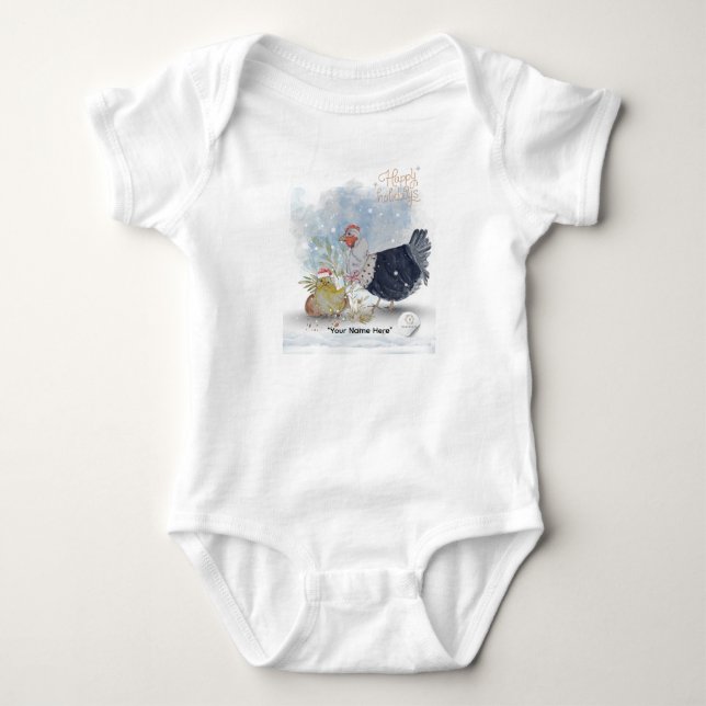 Body Para Bebé Tema de Navidad Boganhues Imprimir  (Anverso)