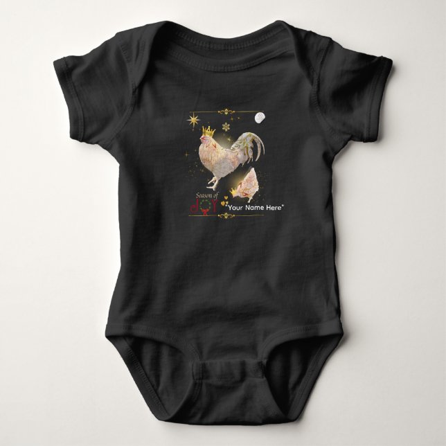 Body Para Bebé Tema de Navidad Boganhues Imprimir  (Anverso)
