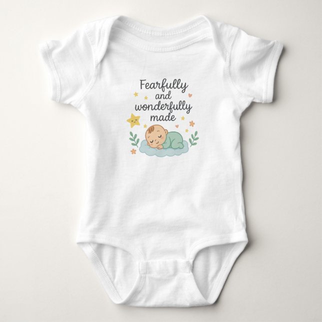 Body Para Bebé Temible y maravillosamente (Anverso)