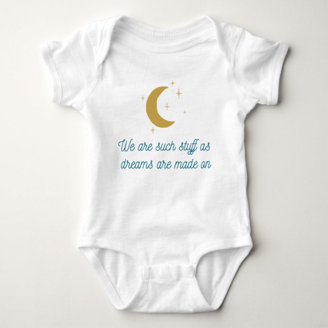 Body Para Bebé Tempest Shakespeare cita Baby Bodysuit (Anverso)