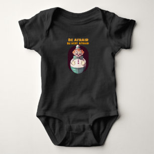 Body Para Bebé Ten miedo, ten mucho miedo, diseño de payaso malva
