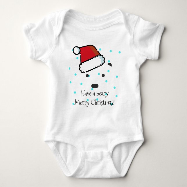 Body Para Bebé "Ten una Feliz Navidad a los beatos" (Anverso)
