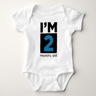 Body Para Bebé Tengo 2 meses de edad azul