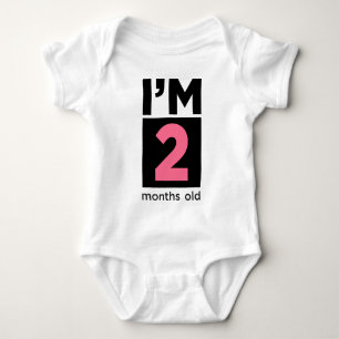 Body Para Bebé Tengo 2 meses de edad rosada