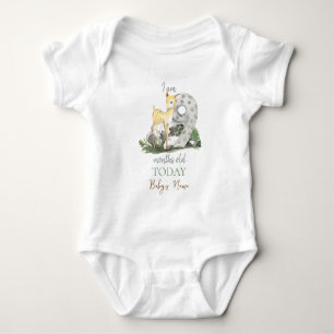 Body Para Bebé Tengo "9" meses de antigüedad, tema forestal, bebé