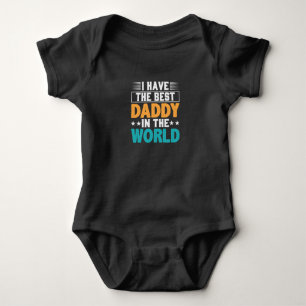 Body Para Bebé Tengo al mejor papá del mundo vestido de bebé