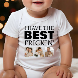 Body Para Bebé Tengo el mejor Collage de fotos de papá