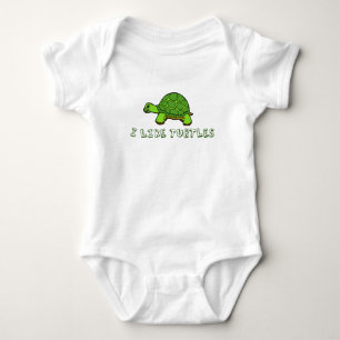Body Para Bebé Tengo gusto de lindo verde de las tortugas