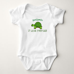 Body Para Bebé Tengo gusto de tortugas lindas