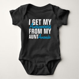 Body Para Bebé Tengo Mi Conciencia De Mi Tía (El Nombre De La Tía