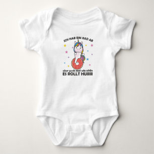 Body Para Bebé Tengo Una Bicicleta - Dulce Unicornio Donut Unicyc