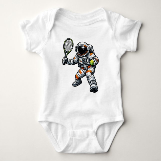 Body Para Bebé Tenis Astronauta (Anverso)