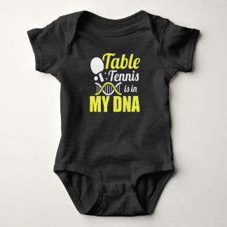 Body Para Bebé Tenis De Mesa En Mi ADN - Ping Pong
