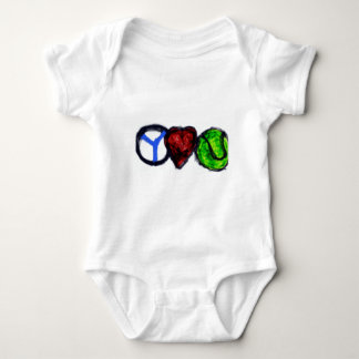 Body Para Bebé Tenis del amor de la paz