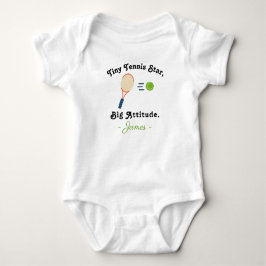 Body Para Bebé Tennis Baby - Tiny Tennis Star Big Attitude Tennis
