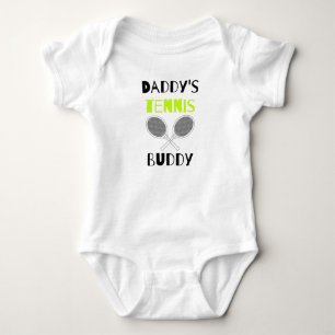 Body Para Bebé Tennis Dad: El tenis de papá es gracioso