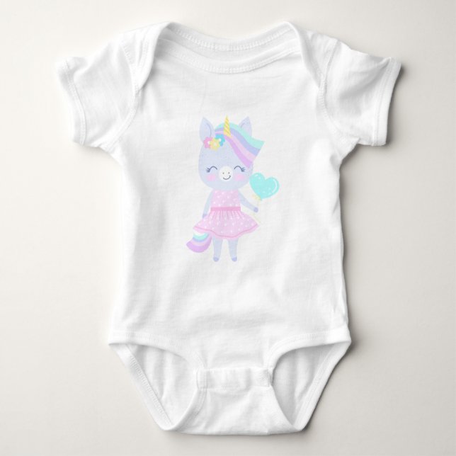 Body Para Bebé Tercer cumpleaños Baby Bodysuit con un divertido u (Anverso)
