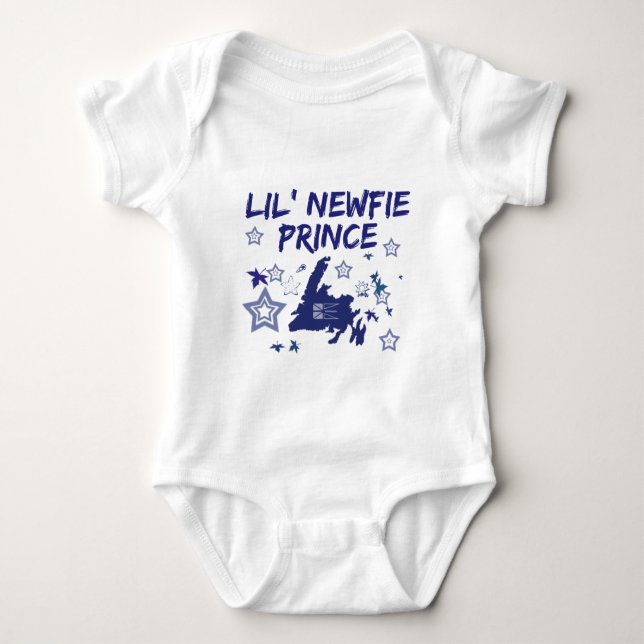 Body Para Bebé Terranova Tee Lil Newfie Prince Newfoundland (Anverso)