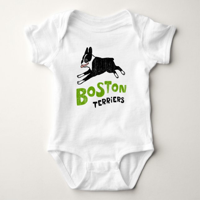 Body Para Bebé Terrier de Boston (Anverso)