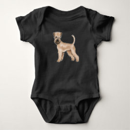 Body Para Bebé Terrier Wheaten de capa suave beige perro de dibuj