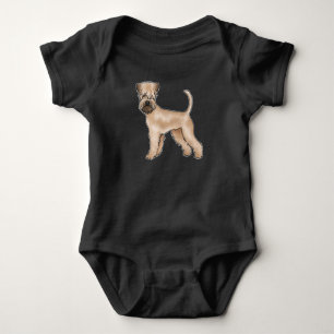 Body Para Bebé Terrier Wheaten de capa suave beige perro de dibuj