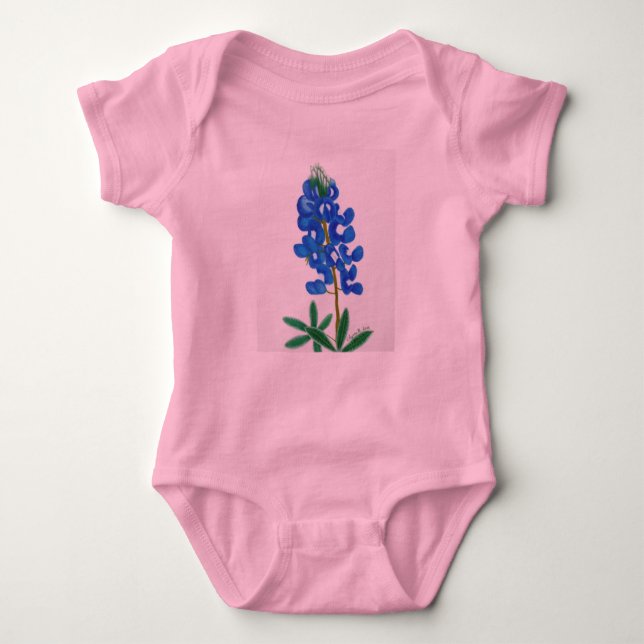 Body Para Bebé Texas Bluebonnet Baby Bodysuit (Anverso)